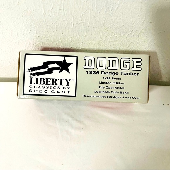Liberty Humble 1936 Dodge Tank Truck Coin Locking Bank And Key Limited Edition - Picture 3 of 8